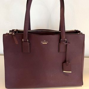 Kate Spade, Large triple compartment tote.
